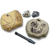 Discovery #MINDBLOWN Mini Unearthed Treasure Set, 2 Pack Excavation Kit w/ Chisel, Uncover 2 Gems...
