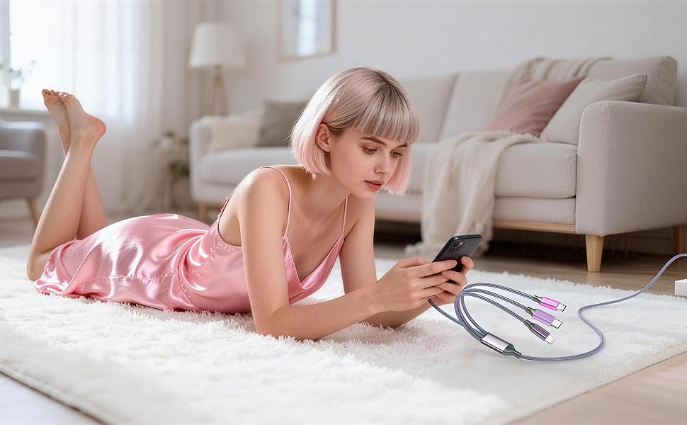 Compatibility: Works with iPhone charging cables,USB-C chargers,Micro USB cables