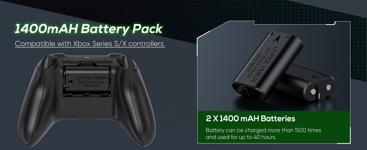 1400mah battery pack