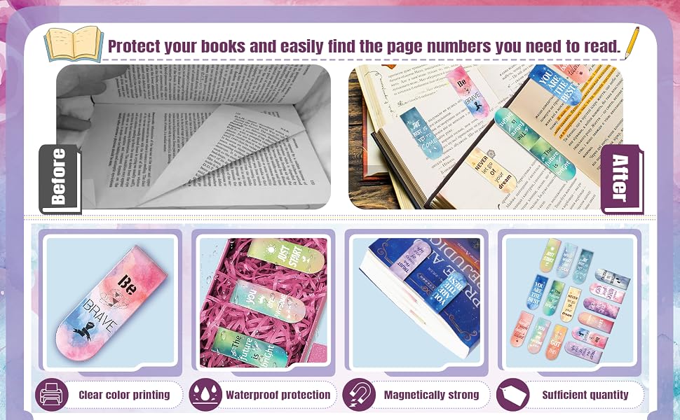 magnetic bookmarks for women bookmarks for kids book markers Inspirational Bookmarks