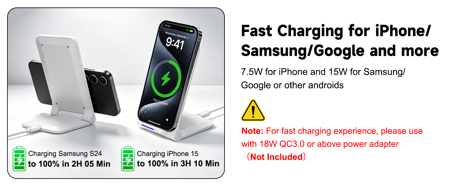 wireless phone charger stand