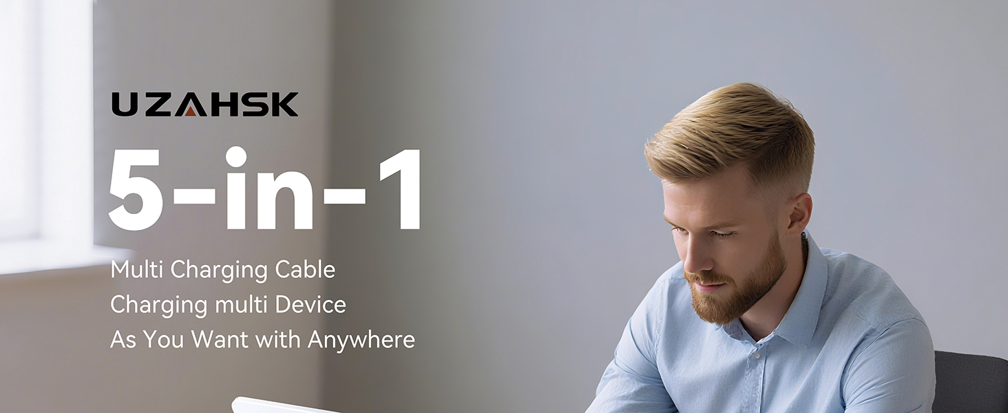 5 in 1 Multi Charging Cable