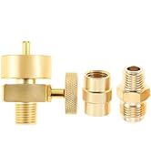 Lemfema 1/4" Male NPT Thread x 1"-20 Female Cylinder Thread Fitting, with 1/4" x 1/4" NPT Coupler...