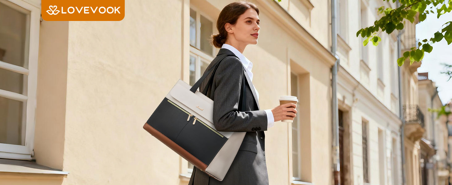 Large capacity tote bag for women with shoulder strap, ideal for office, travel and everyday carry
