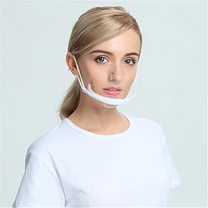 Woodpecker Clear Sanitation Mask, Transparent Mouth Screen