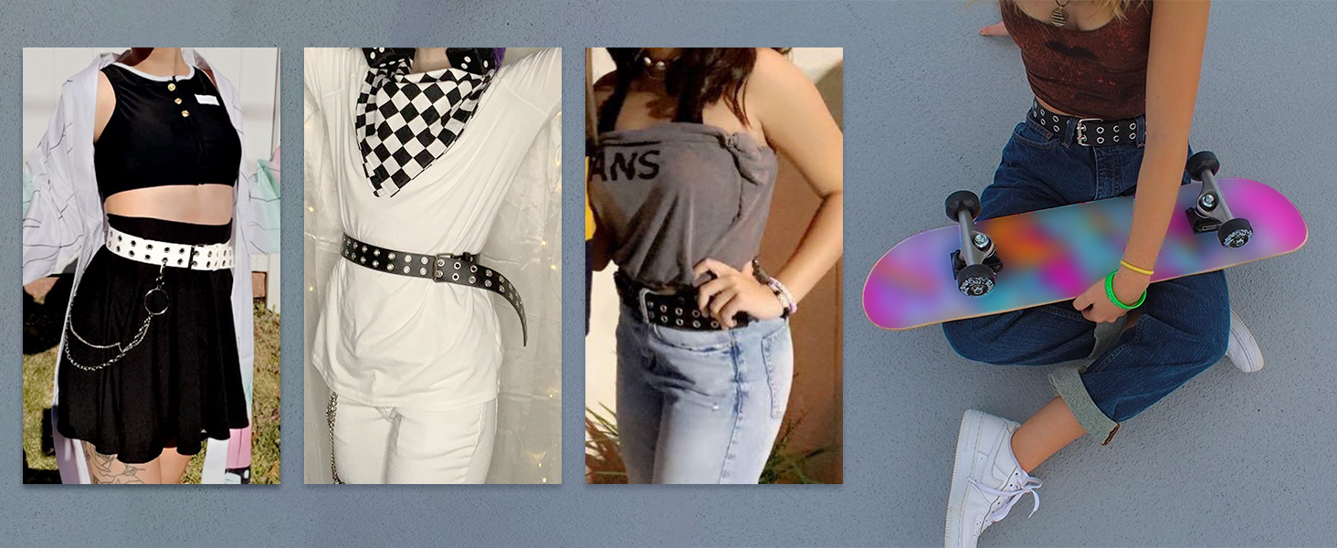 women grommet belt