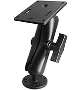WINDFRD Aluminum 1.5" Ball Industrial Monitor Mount with VESA Plate, 75x75 mm, Television Holder ...