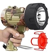 BUYSIGHT Rechargeable Spotlight Flashlight,1000,000 lumens Hand held Spotlight Waterproof Flashli...