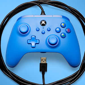 xbox wired controller blue color usb c cable