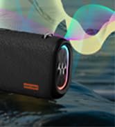 Vibe Pro Outdoor Bluetooth Speaker, 80W Peak Loud Portable Wireless Speaker, Waterproof IPX65, De...