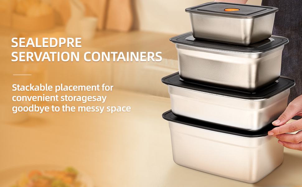 Stainless Steel Food Storage Containers