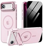 ZOZDOKG Magnetic for iPhone 17 Air Case with Stand [Fit for MagSafe] Camera Kickstand Matte Shock...