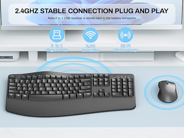 EK30 wireless keyboard and mouse grey 4