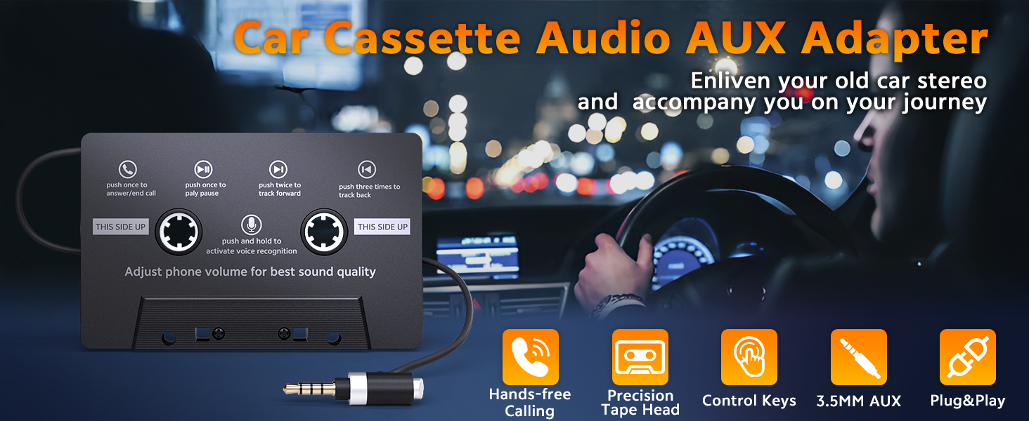 cassette aux adapter for car