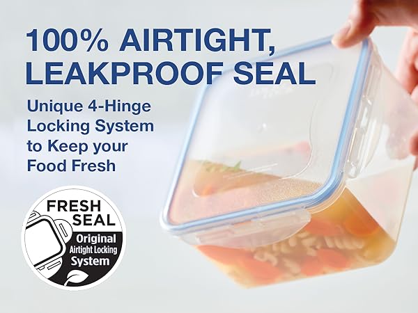 LocknLock storage containers have 100% airtight leakproof seals