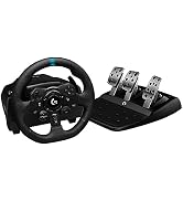 Logitech G923 Racing Wheel and Pedals, TRUEFORCE up to 1000 Hz Force Feedback, Gaming Steering Wh...