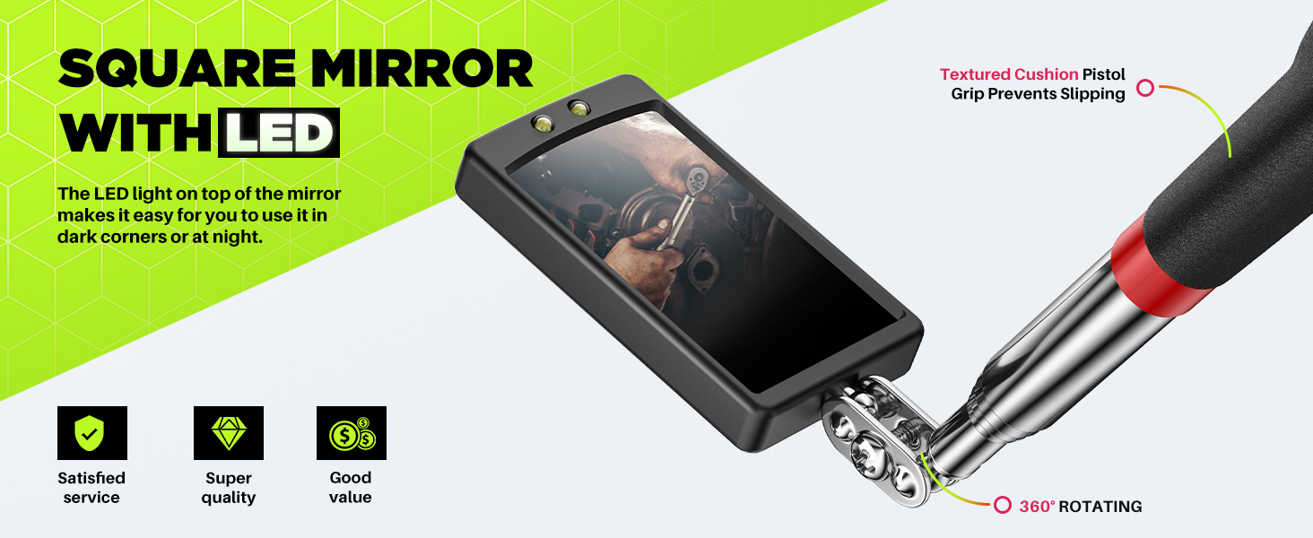 inspection mirror telescoping