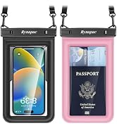 [Up to 8.5"] Floating Waterproof Phone Pouch, 2Pack Waterproof Phone Case with Lanyard for iPhone...