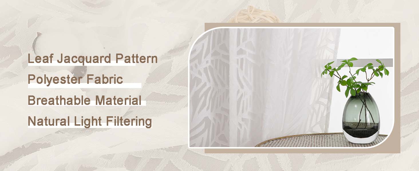 White sheer curtains