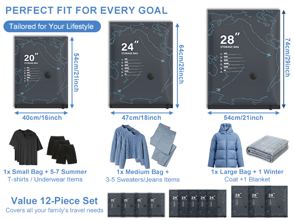 Vacuum Seal Bags for Clothing Travel