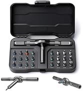 LeCoirrax 24 In 1 Magnetic Screwdriver Set, DIY Ratchet Mini Screwdriver Set, Removable Self Asse...