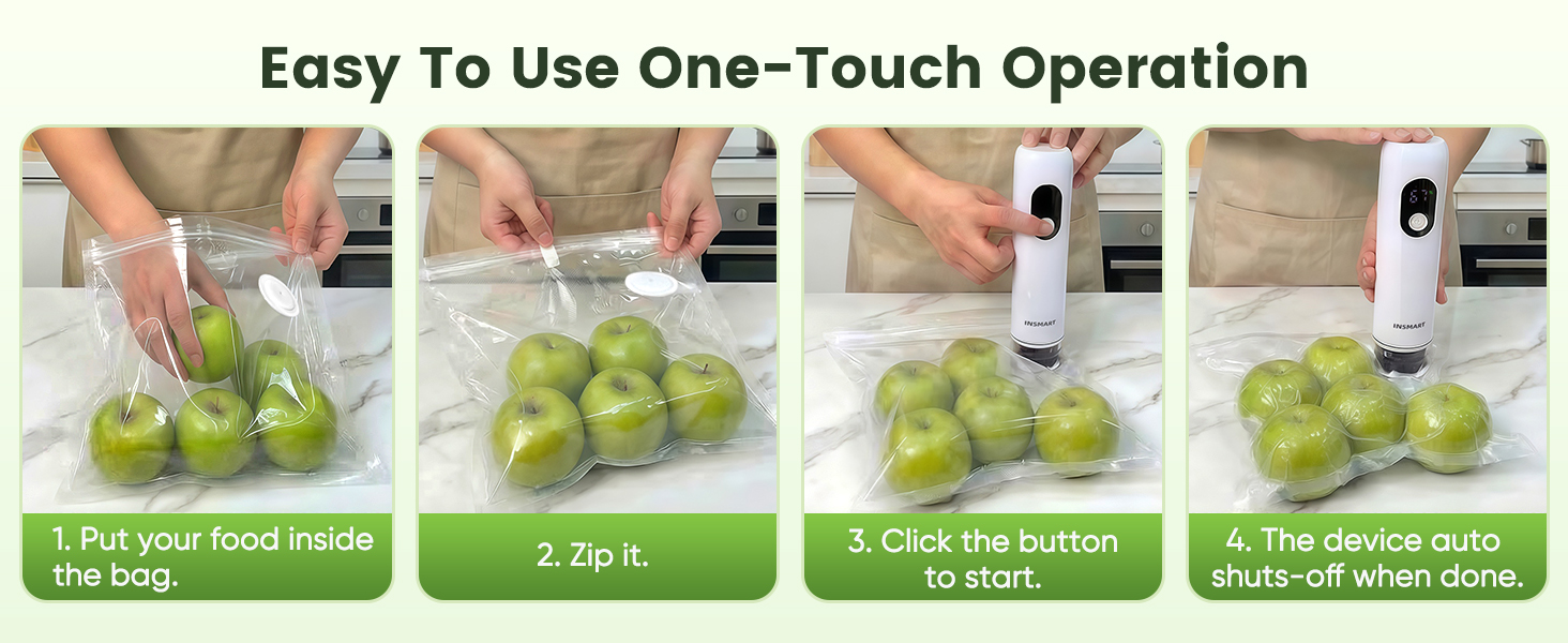 Compact Vacuum Sealer for Food