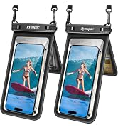 Waterproof Phone Pouch, [Up to 8.5''] Double Space Waterproof Phone Case with Lanyard for iPhone ...