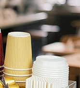 Samhe Acrylic Coffee Bar Organizer for Countertop, Cups Lids Sleeves Pods Syrups and Coffee Bar A...