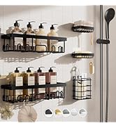 Veken 5-Pack Shower Caddy, Rustproof &amp; Water-Resistant Kitchen Sink Organizer, Large Capacity Spi...