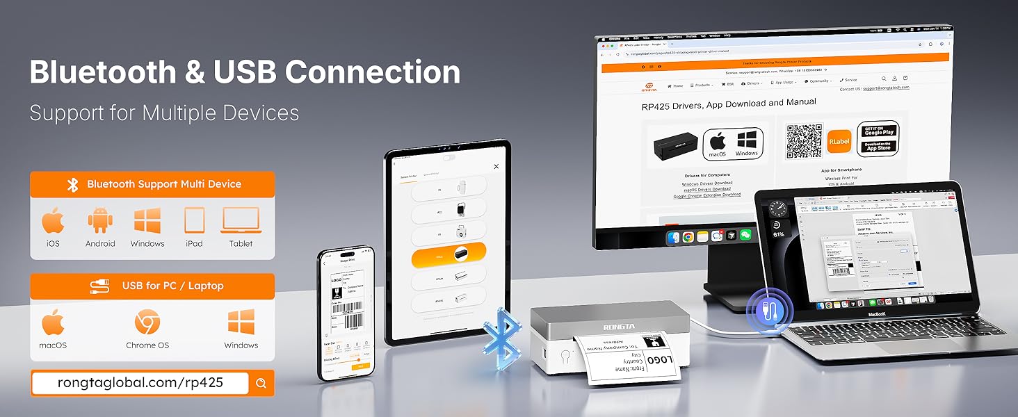 Rongta Shipping Thermal Label Printer