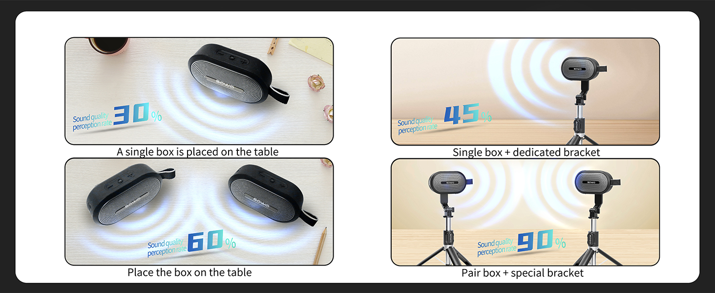 dual bluetooth speakers set