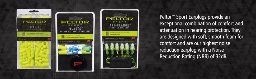 Peltor Sport Earplugs Product Info