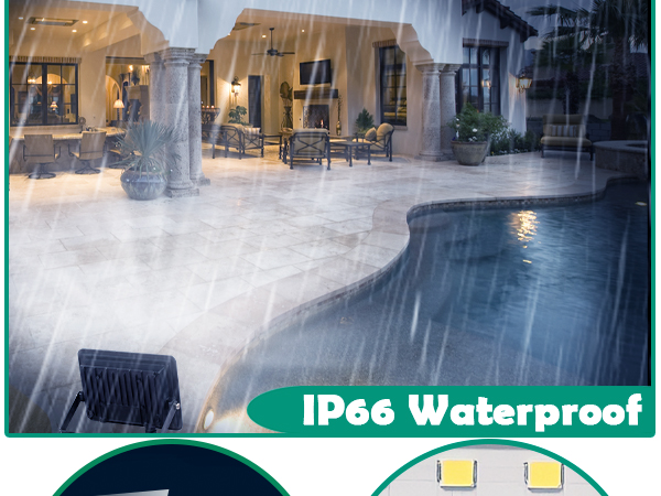 30W LED Flood Light 5000K Daylight White Outdoor Light