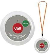 SavvyMate Upgrade Caregiver Call Button,Wireless Caregiver Pager Calling System,1000ft, 1 Alert E...