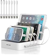 MSTJRY Charging Station for Multiple Devices : 5 Port Multi USB-A Charger Stations Multi-Device O...