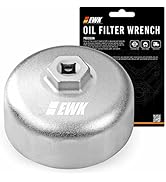 EWK 86mm 16 Flute Oil Filter Wrench, Heavy-Duty Aluminum Tool for BMW Cartridge Style Oil Filter ...