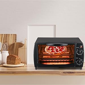 Toaster Oven, Pizza Oven with Toast, Bake, Broil, &amp;amp; Keep Warm