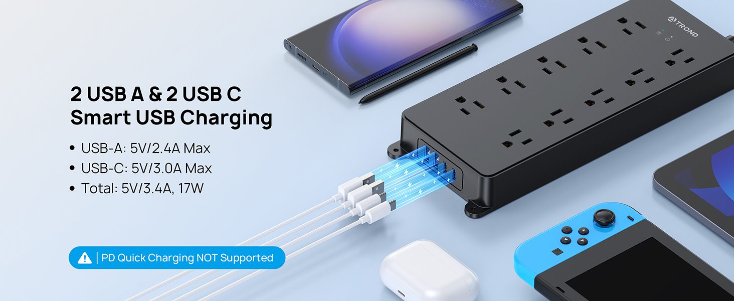 power strip with usb ports