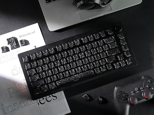 black keycaps