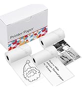 Ponek Self-Adhesive Mini Printer Paper for M02/T02/M02 Pro/M02S/M03/M03AS/M04S Mini Pocket Printe...