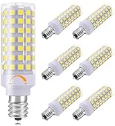 E12 LED Candelabra Bulbs Dimmable, 7W C7 Bulb Equivalent to E12 Halogen Bulb 60W, Daylight White ...