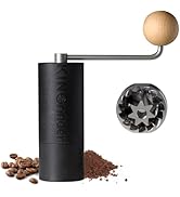 KINGrinder P2 Lightweight Manual Hand Coffee Grinder for Moka pot, French Press, Drip with Assemb...