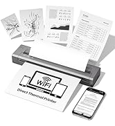 Phomemo G100 Pro Upgraded WiFi Direct Print Portable Printers Wireless for Travel,100mm/s Thermal...