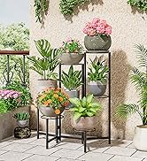 Plant Stand Outdoor Tall Metal Corner Plant Stand for Patio Garden Balcony Living Room