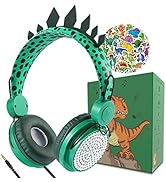 charlxee ???????? ?????? Dinosaur Kids Headphones with Mic for Travel/School,95dB Volume Limit,Ov...