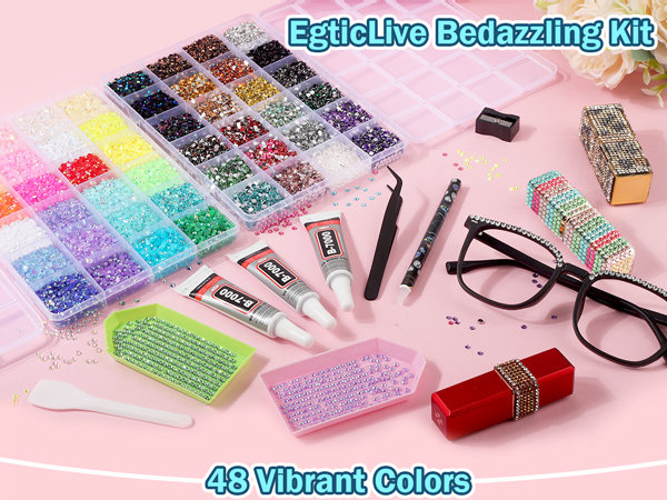 48 colors bedazzling kit for crafts