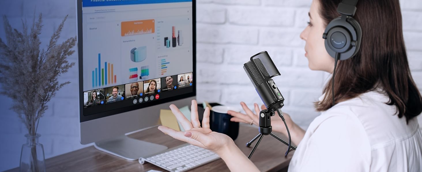 recording podcast mic for video conference
