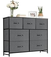 Accver Dresser with 7 Drawers for Bedroom, Fabric Clothes Cabinet for Closet, Anti-Tip Storage Dr...