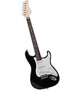 JUJUYACO Rosewood Fingerboard Electric Guitar Black w/White