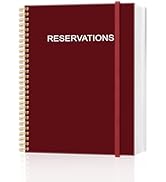 Reservation Book for Restaurant, Table Reservations, Spiral bound Restaurant Dinner Reservations ...